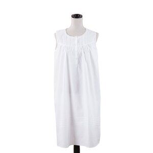 Taleen Ladies White Embroidered 100% Cotton Nightgown – Women’s Sleepwear S-XL